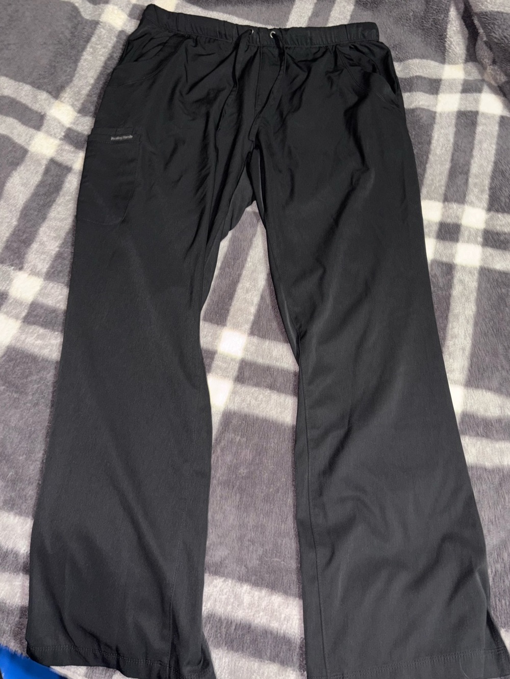 Black Drawstring Scrub Pants